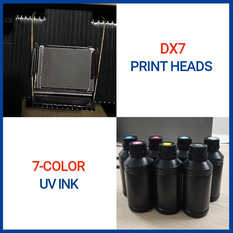 3D 7 Color UV Wall Printer Machine with DX7 Print Head