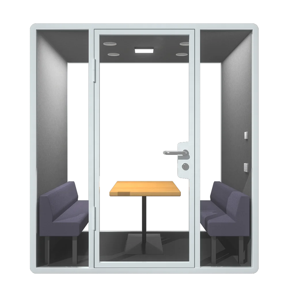 Originally manufacturer of office meeting booth for 4 seater office room