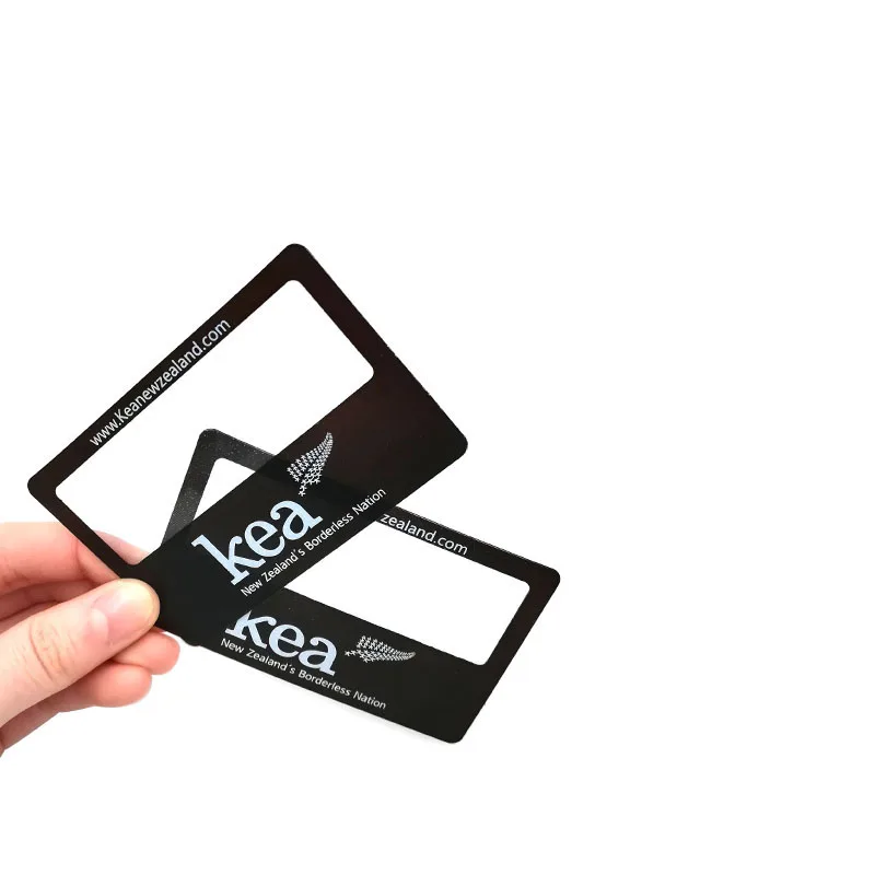 ruler reading magnifier credit card