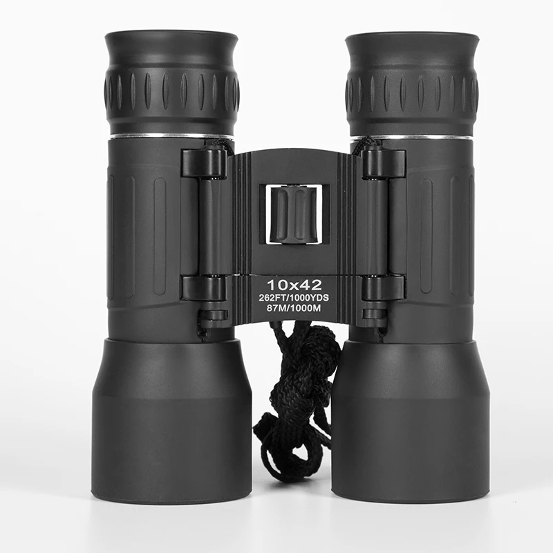 BIJIA Factory 10x42 Professional Hot sale customizable LOGO outdoor HD portable black Hunting binoculars for adults outdoor