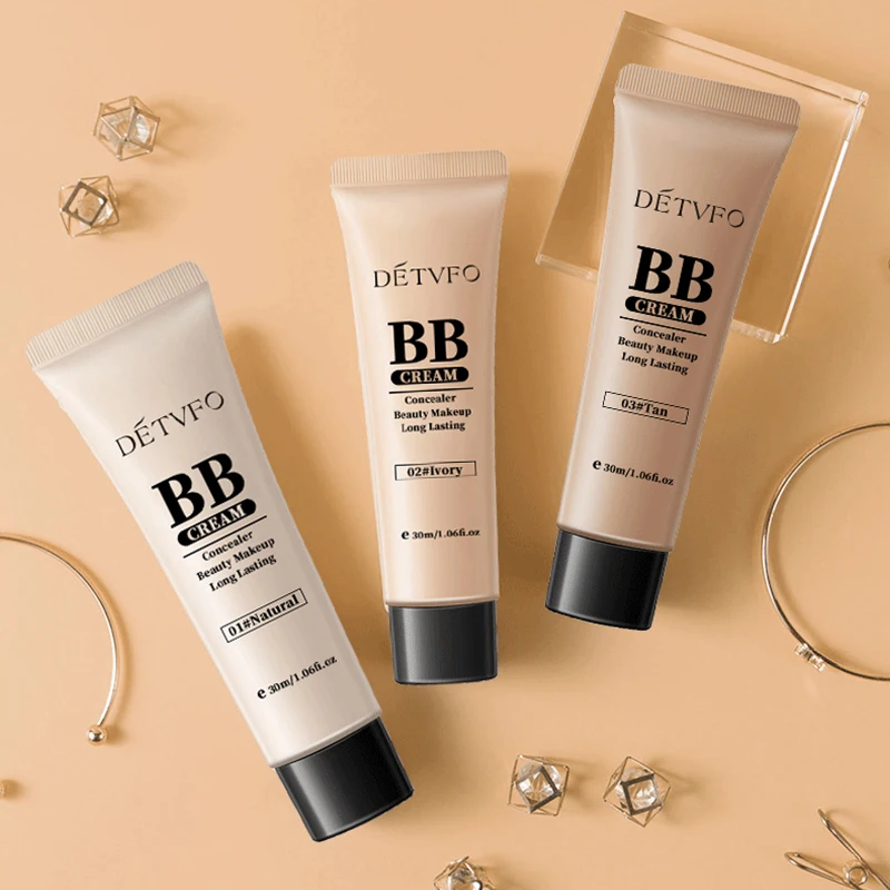 Waterproof Glow Brand Base Vegan Private Label Korean Cosmetic Makeup Face Natural Organic Foundation Bb Cream