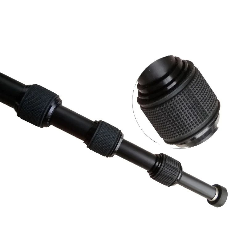 Hot Selling Multiple Function Aluminum Professional Video Camera Tripod with CNC Ball Head Twist-lock for Recording