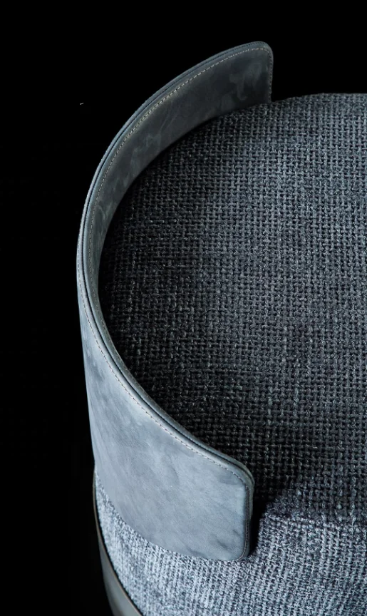 Stool Home Living Room Furniture Set Round Seated Cloth Luxury Modern Design European Style Fabric Home Office Hotel Apartment