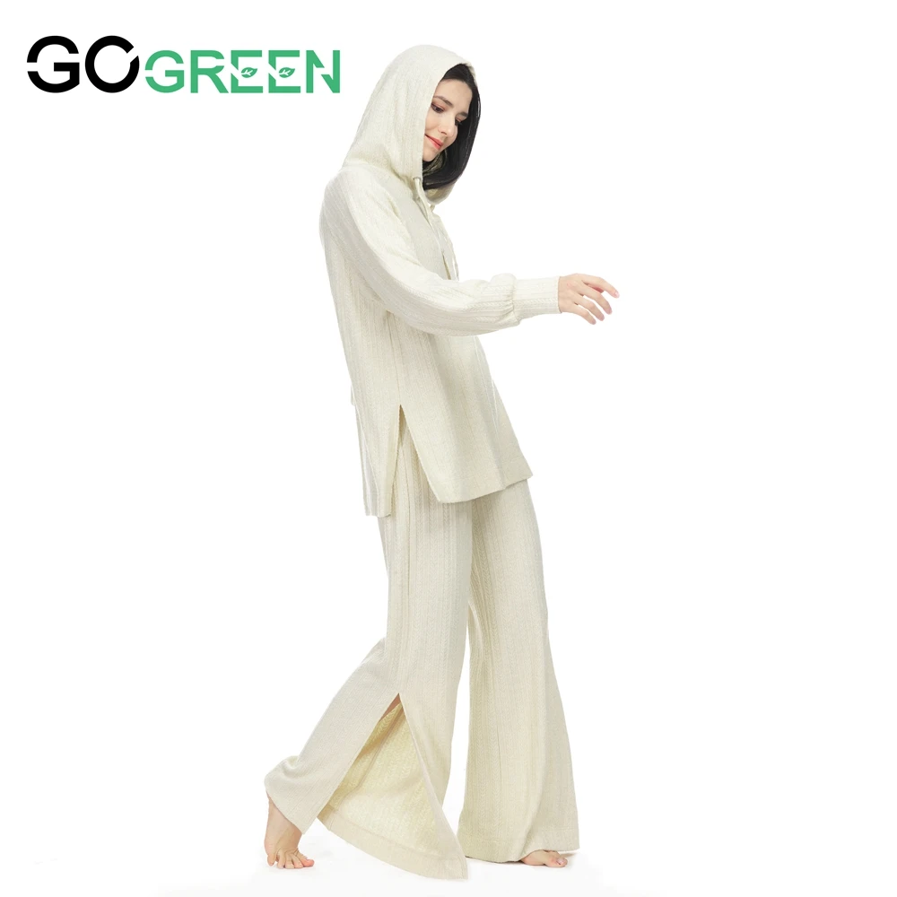 Manufacturers Winter Polyester Long Sleeve Fleece Pajama Sets For Women