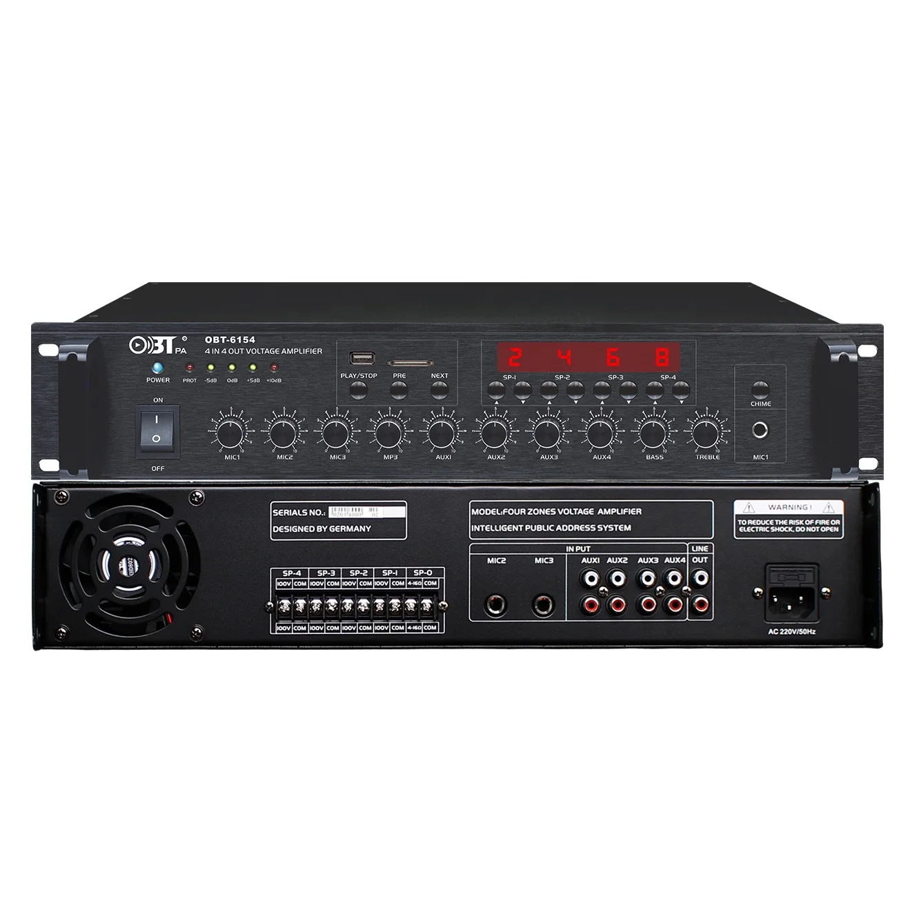 Obt-6154 Latest Wholesale High Quality  Portable Amplifier With Integrated Microphone