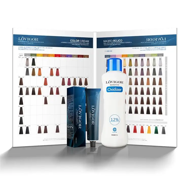 custom private label permanent hair colour dye hair color halal cream chromatic hair dye