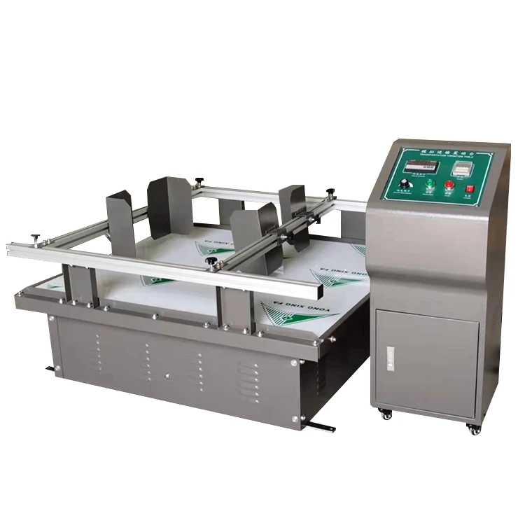 Designed according to US and European shipping standards Carton Shipping Vibration Detection Equipment