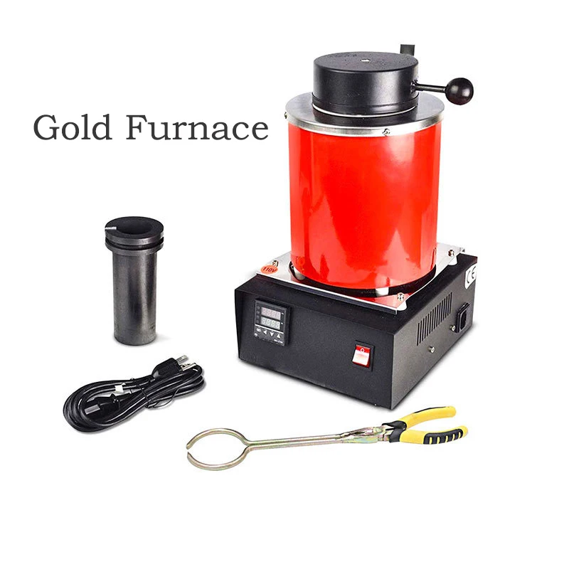2kg Small Gold Melting Electric Gold Melting Furnace Induction Furnace Smelter Furnace Gold Melting Machine