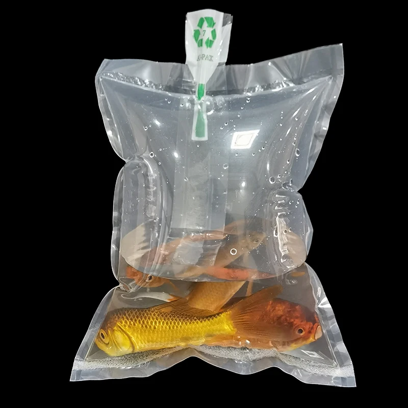Super strong polyethylene oxygen soft PE material shipping live fish packaging bag