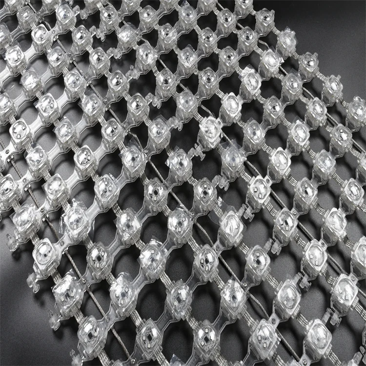 Открытый гибкий светодиодный сетчатый экран SMD3535 RGB P50 высокой четкости полноцветный дисплей