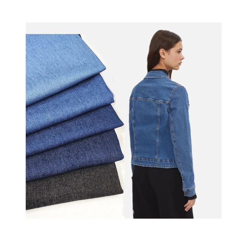 Washed cotton stretch denim fabric polyester cotton spandex washed cotton jean fabric