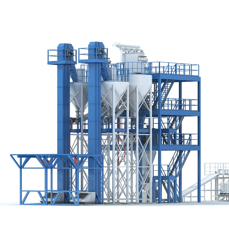 workshop type dry mix mortar production plant with 40-60t/h for sale