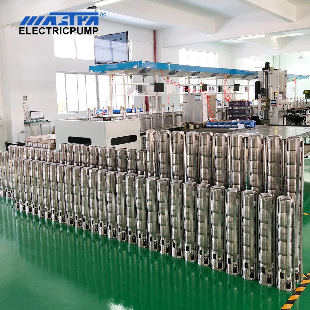 MASTRA ruirong 5 inch all stainless AISI304 impeller borehole water pumps industry deep well submersible pump