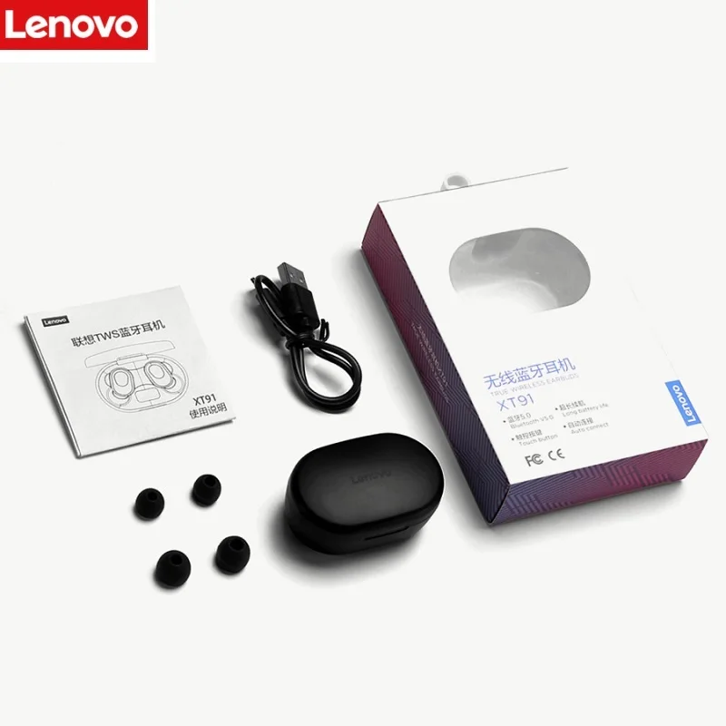 Самый продаваемый продукт Lenovo XT91 Audifono Inalambricos Мобильный громкой связи Bluetooth гарнитура для ушной раковины Inalámbrico наушники-вкладыши TWS с наушники и наушники