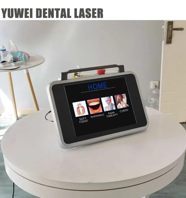 YUWEI Portable 980nm 650nm Whitening Machine diode soft tissue dental laser  Dental diode laser dental laser