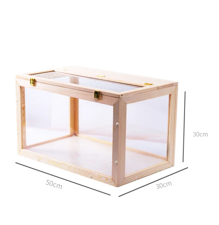 
Meeno Eco-friendly Pet Cage Transparent Large Wooden Hamster Cage 