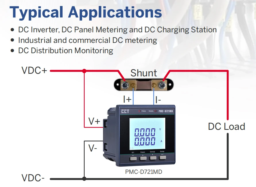 CET PMC-D721MD 10-1000 вход dc измеритель энергии RS485 modbus с данными lpogger для панели солнечных батарей дозирования
