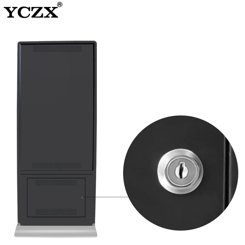 Best price 65 inch big screen for advertise public outdoor lcd signage stand marketing advertising stand display