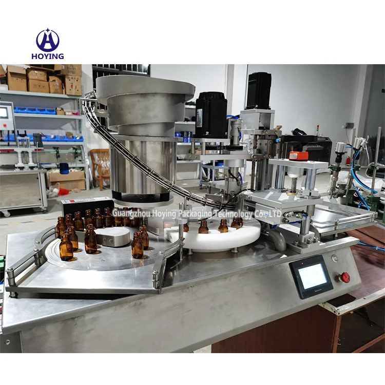 Desktop automatic rotary perfume oil bottle essential oil bottle filling capping machine