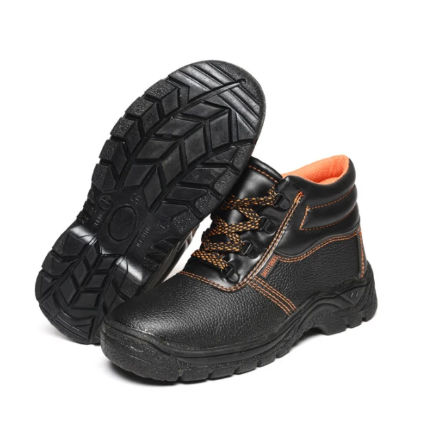 
CE Standard Leather Steel Toe Cup Labor Boots for Men Safety Shoes Work 