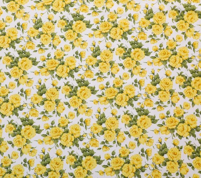 Wholesale Soft Hand Feel 100% Printed Cotton with Rose Flowers Prints