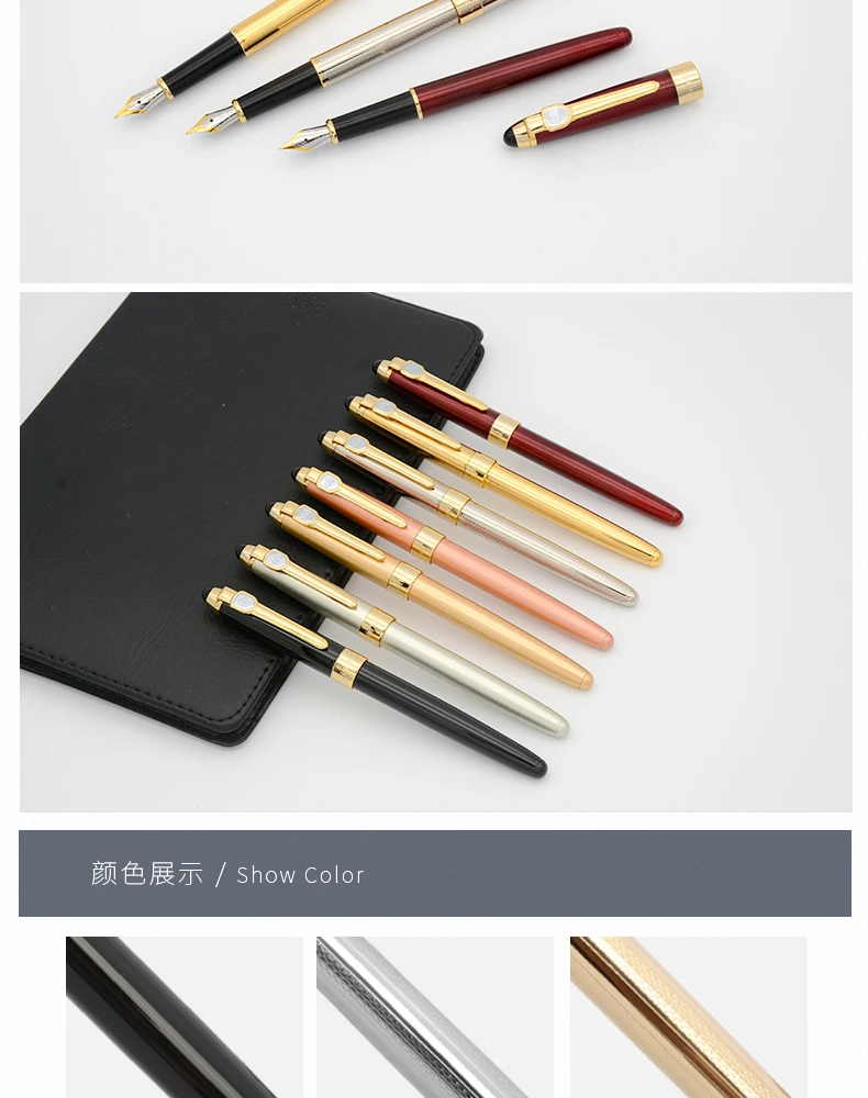 JINHAO 165 series The Best Deals Promotional Click Metal l roller Pen With Logo