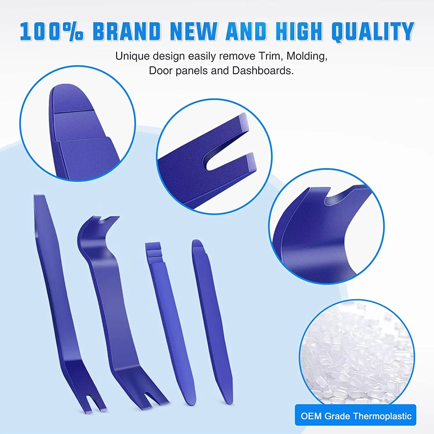 Auto Door Clip Panel Trim Removal Tool Kits Thick Plastic Car Tools for Car Dash Radio Audio Installer Pry Tool
