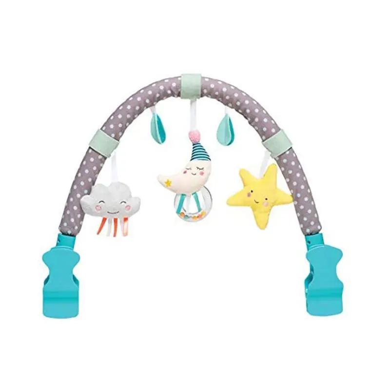 baby plush arch shape toy stroller newborn crib sun moon star soft hanging rattle toy