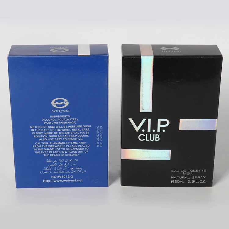 100ml  Factory Prices Men Perfume Private Label the Best Perfume for Men Eau de Toilette V.I.P. Club Natural Spray