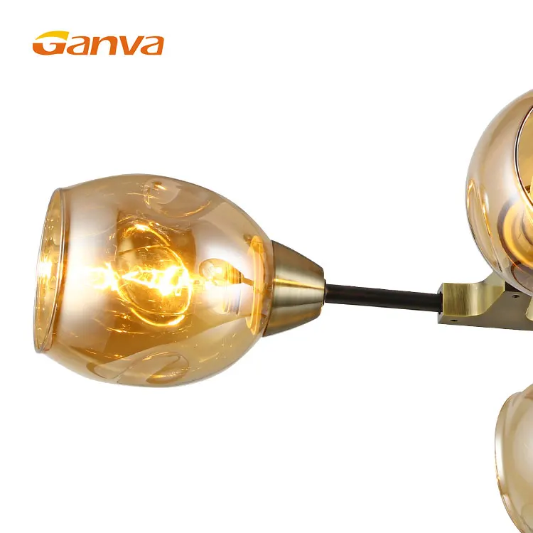 High Quality Modern Remote Control Dining Room 6 Lamp Decorative LED Ceiling Pendant Lights Chandeliers