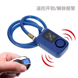 Wholesale Bicycle smart lock Alarm 110db electric scooter keyless anti-theft bicycle cable lock  e bike accessories LY-787R