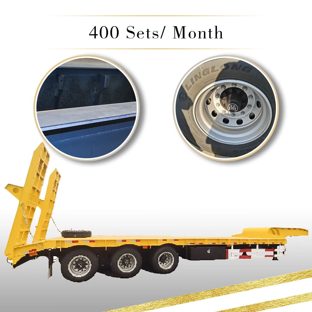 Wind Blade Transport Low Loader Deck Trailer Hydraulic Low Boy Lowbed Low Loader Semi Trailer