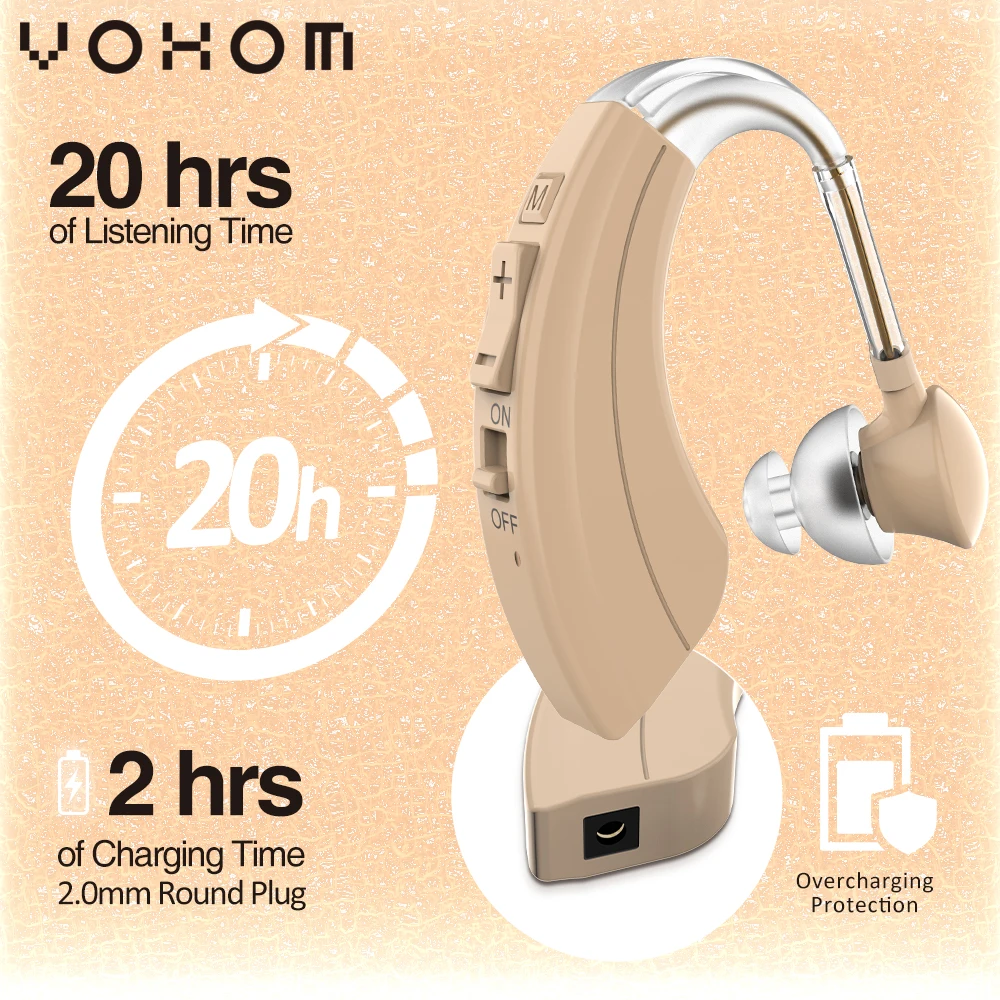VOHOM Real 100% digital hearing AIDS earphones Exclusive chip R&D for deafness aids hearing