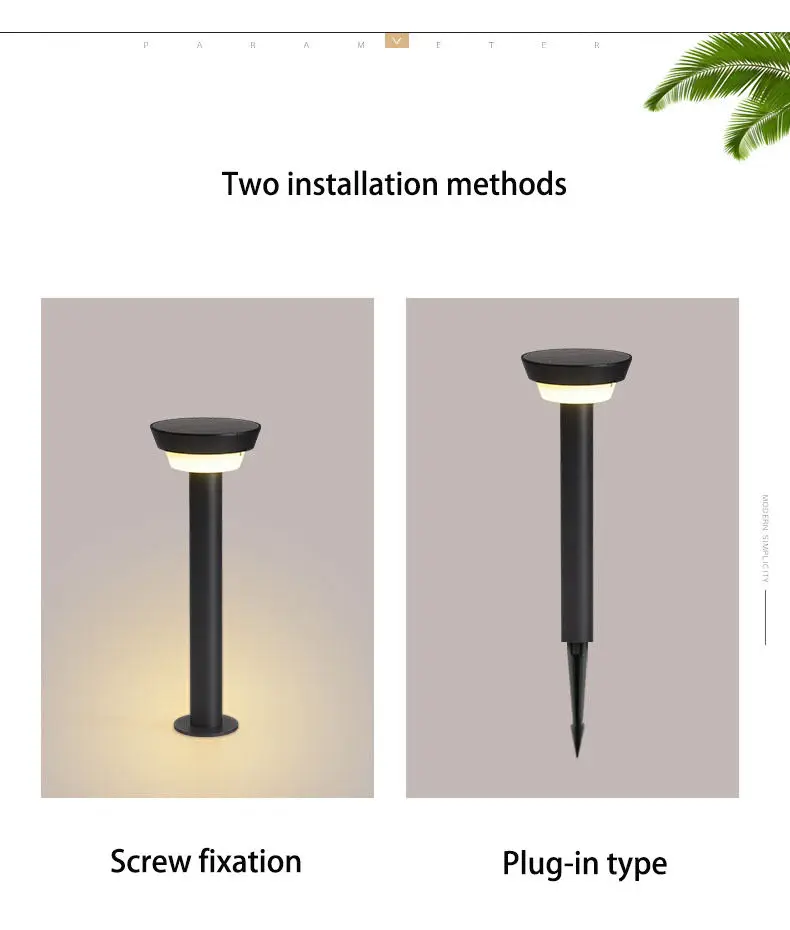 Outdoor waterproof lawn lamp acrylic plug-in lamp community garden villa farm die-cast aluminum courtyard lamp