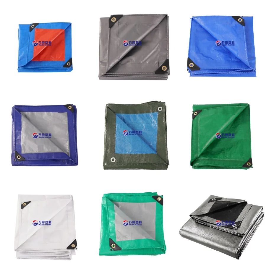 Million tarpaulin sheet pe fireproof tarpaulin brazil white red 115gsm blue pe tarpaulin manufacturer