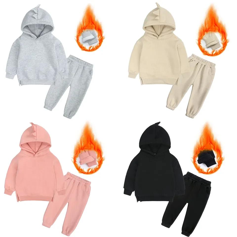 Kids Tales Hot Sale Custom kids clothing Hoodie sweatsuits 1-13 years tracksuit suit children boys girls winter sports clothes joggers set