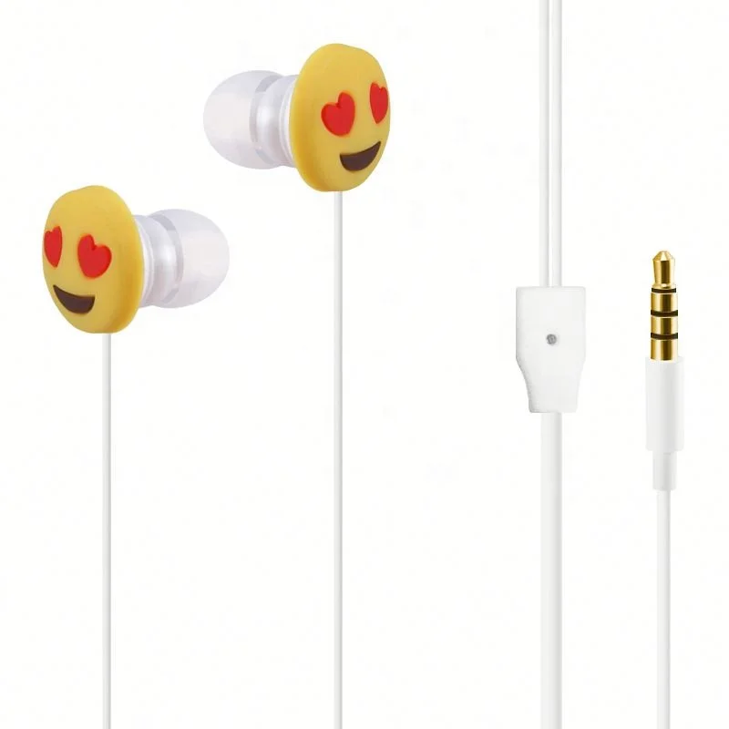 
cute headphone with cartoon mp3 funny PVC earphones 