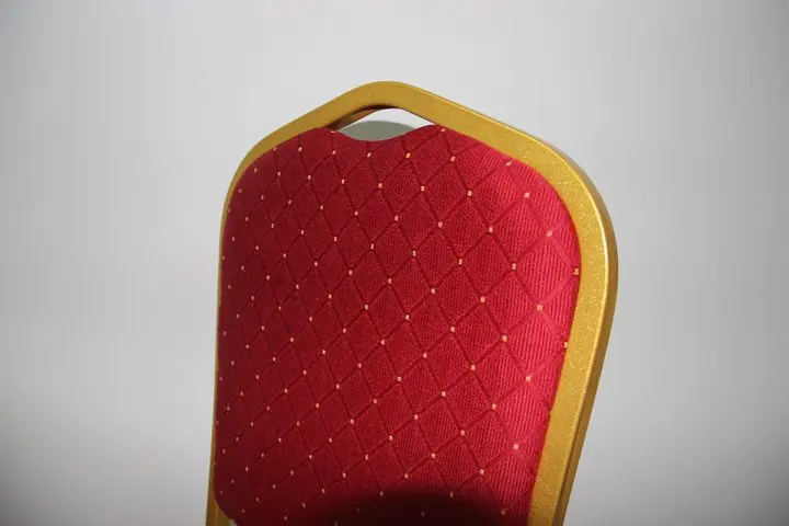 Wholesale Modern Luxury Cheap Used Upholstered Gold Chrome Frame Stacking Event Furniture Banquet Hall Chairs For Sale