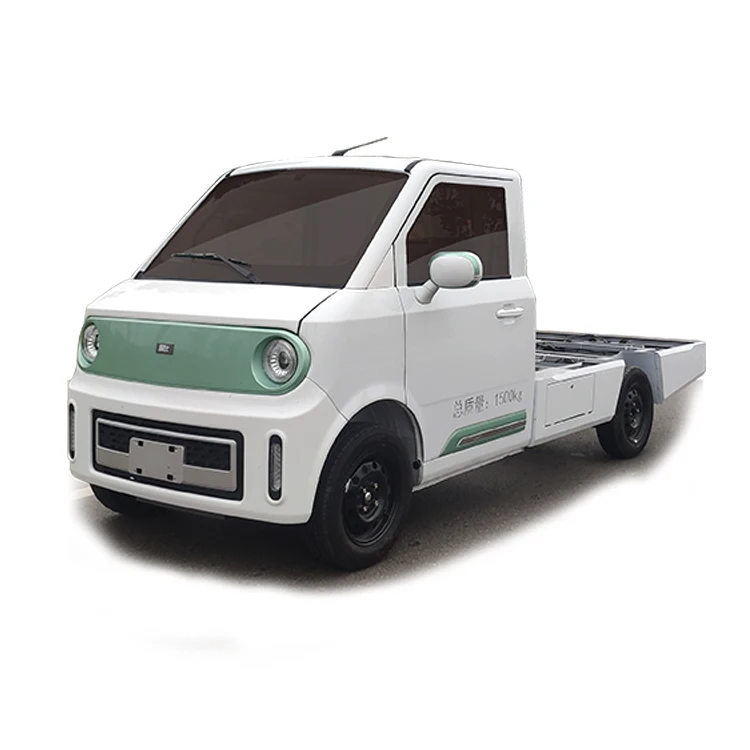 Chinese Supplier Low Cost Mini Electric City Car Four Wheel Flatbed Truck