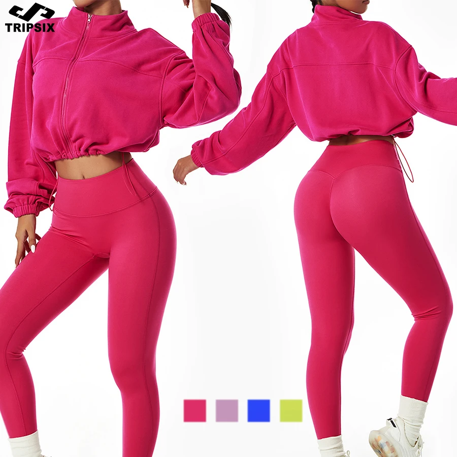 Gym 4 Piece Set Workout Clothes For Women Sports Bra And Leggings Set Sports Wear For Women Gym Clothing Athletic Yoga Set