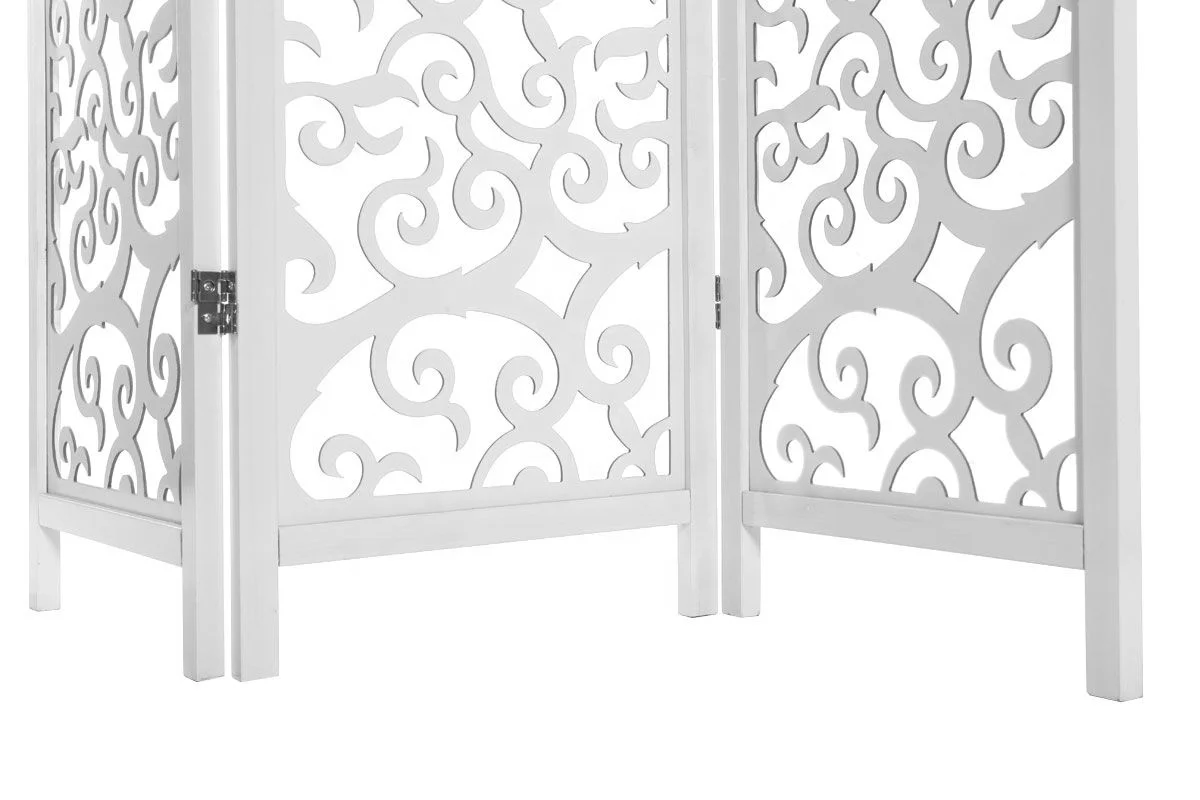 Retractable Wooden EURPore Styles MDF Folding Screen Room Divider Partition Feng Shui Design for Hotels and Restaurants