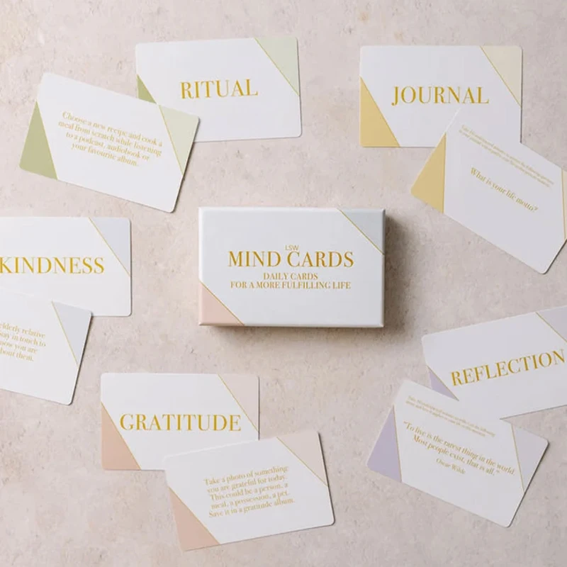 High Quality Kids Mind Flash Cards Positive Mindful Affirmation Cards  With Meaning On The Card