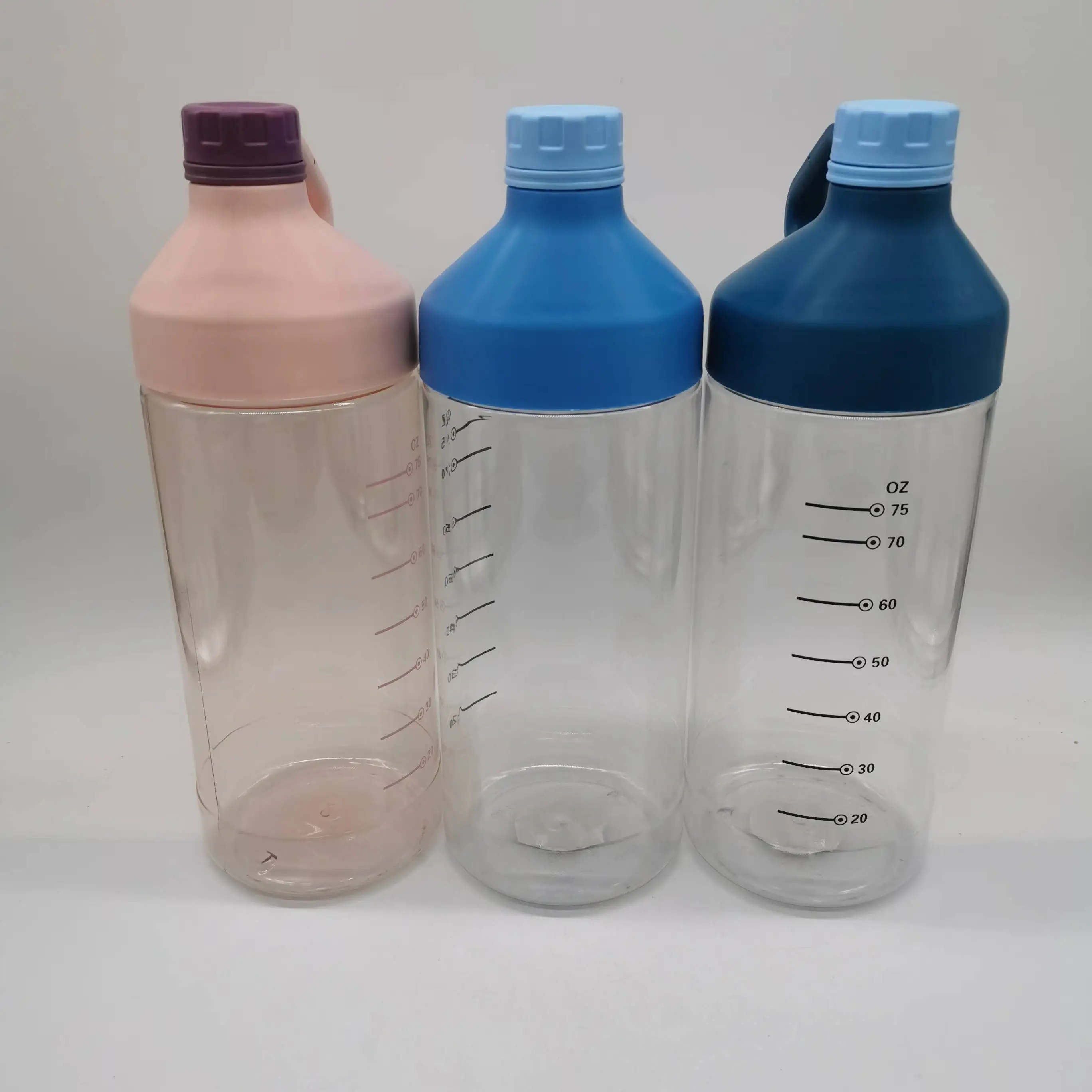 Портативная пластиковая переносная бутылка для воды с ручкой деревянная крышка взрослых 75 унций 2 л Кемпинг спорт