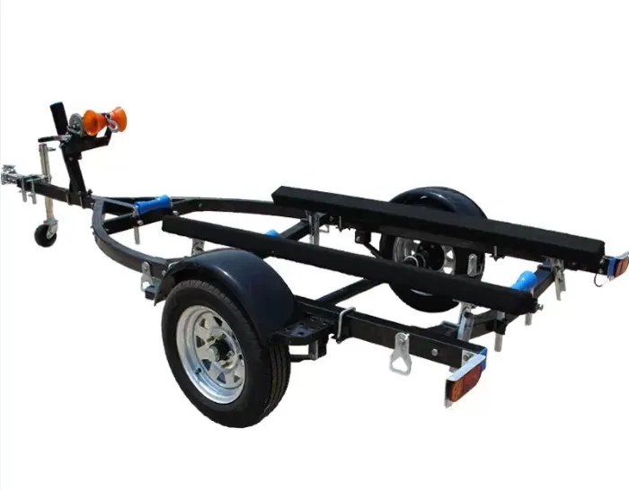 China hot travel trailer Aluminum Boat Trailer Manufacturers long boat trailers
