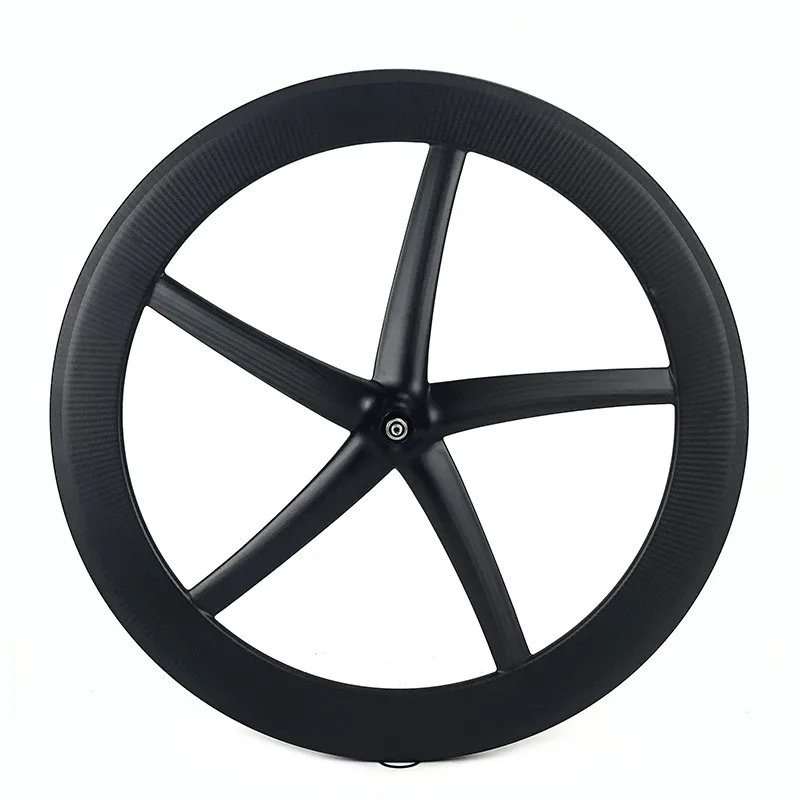 700C five spoke wheel track bike wheel 25mm width rim brake carbon fiber wheels