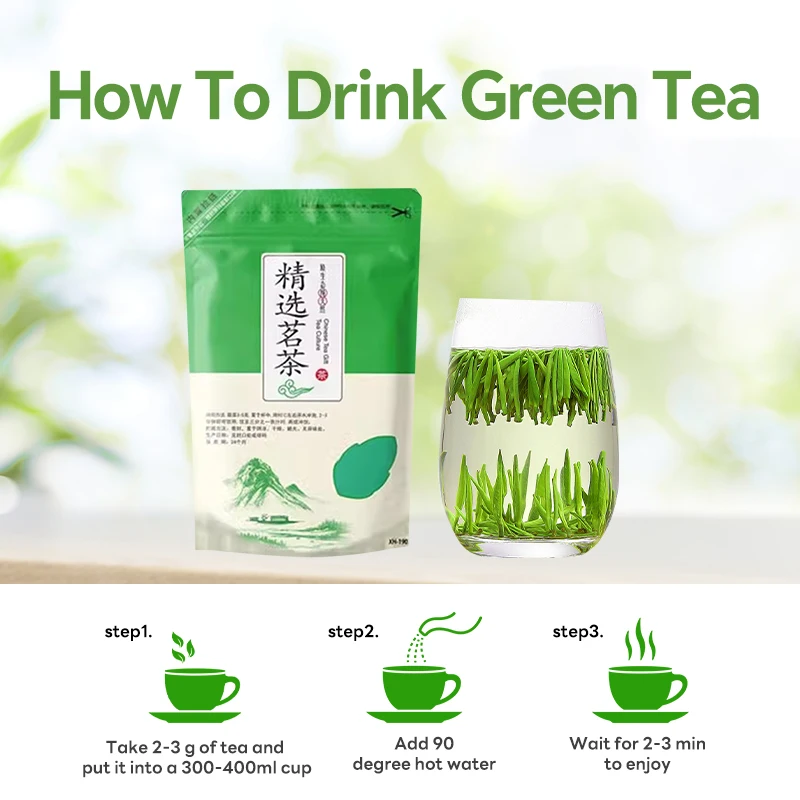 saudi hot selling green dragon tea high altitude needle shaped green tea halal certified high quality chinese green tea