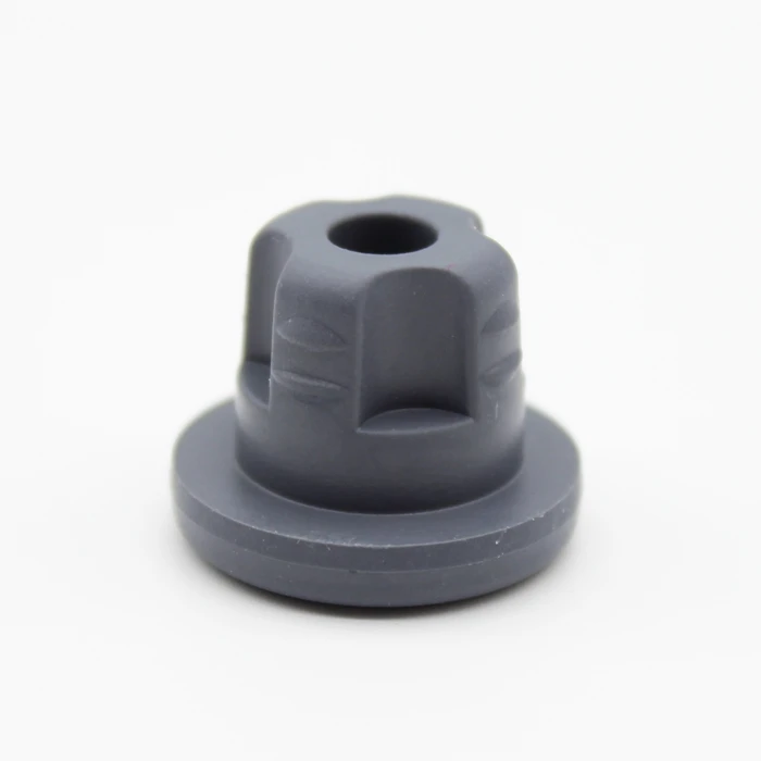 Glass vial rubber stopper for injection vials