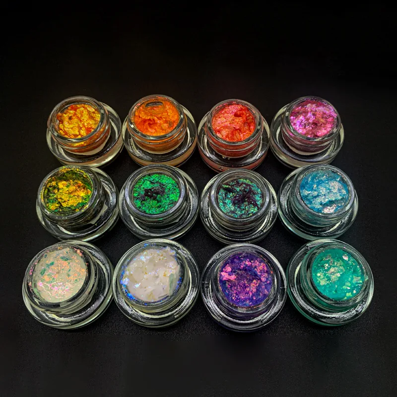 Хлопья гель макияж для глаз Duochrome блестящий крем тени век частный логотип многохромовые гелевые