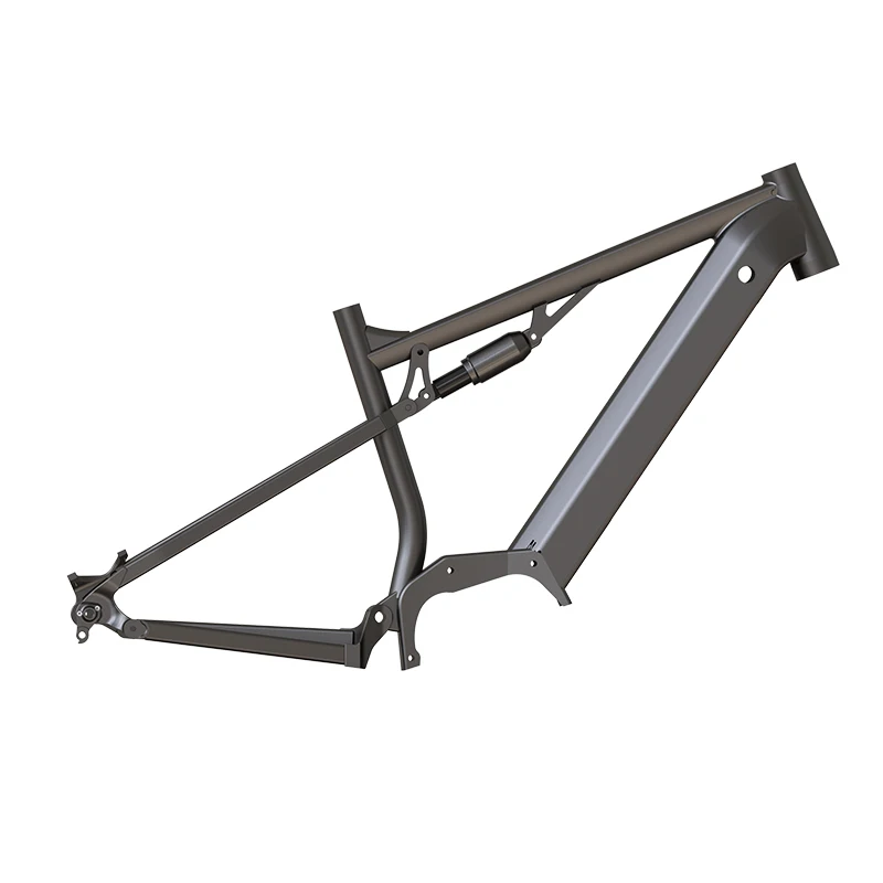 Manufacturer All Size Aluminum Alloy Soft Tail E-bike Smooth Welding Frame Hidden Battery  Electric Bike Frame