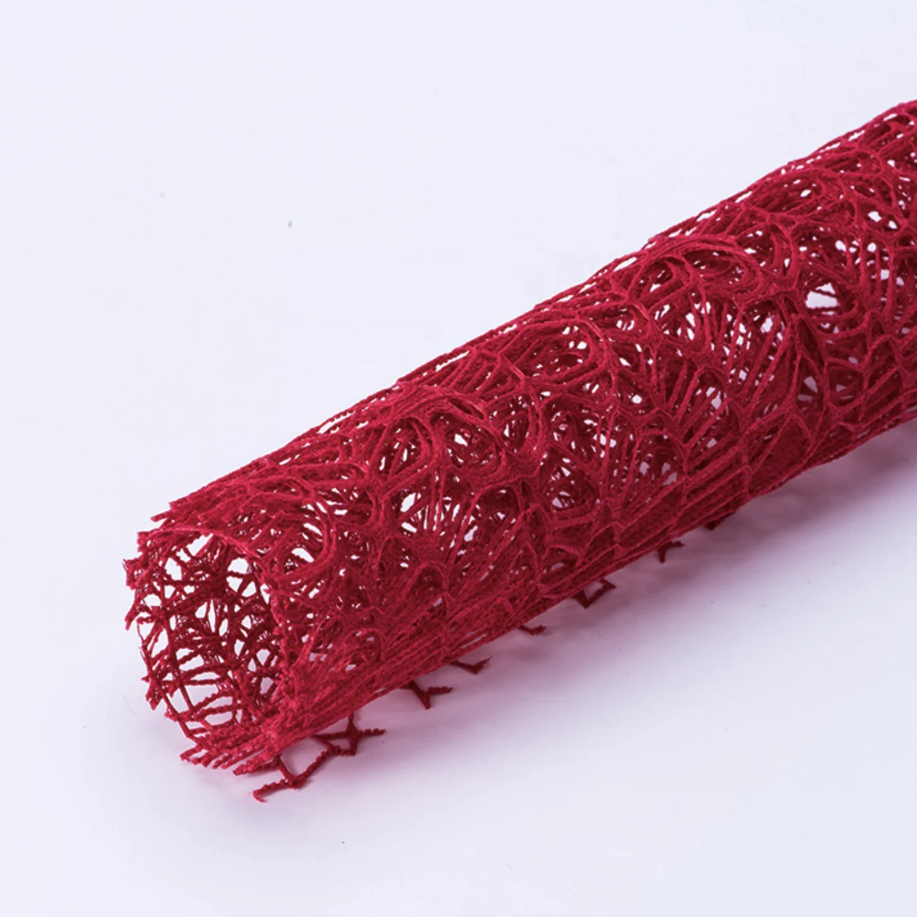 Wholesale 50CM x 5Y Flower Wrapping Lace Mesh Double Spider Mesh Fabric Lace Roll For Floral Wrapping Decoration